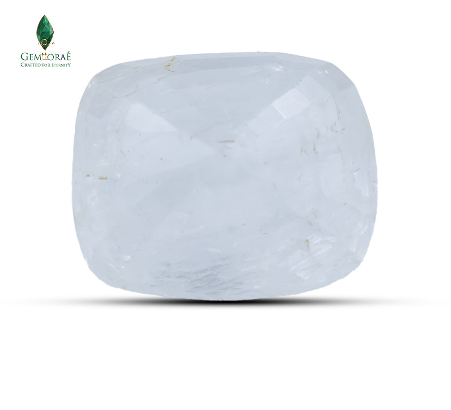NATURAL WHITE SAPPHIRE - 5.29 CT