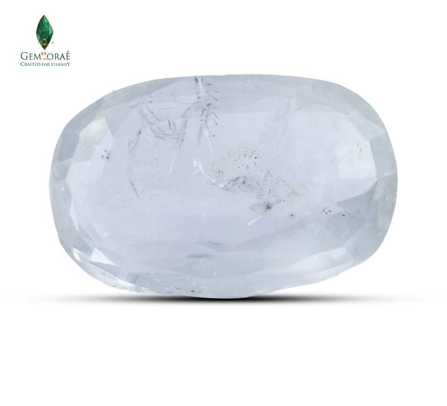 NATURAL WHITE SAPPHIRE -3.4 CT