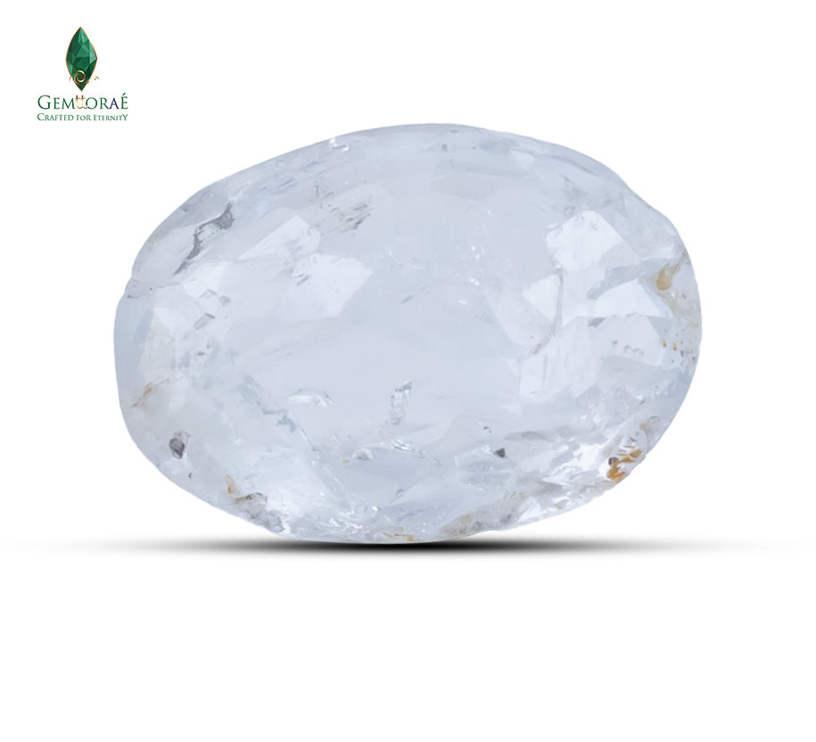 NATURAL WHITE SAPPHIRE - 2.8 CT