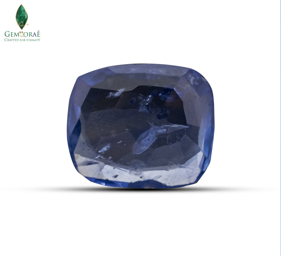 Certified blue sapphire stone with premium clarity