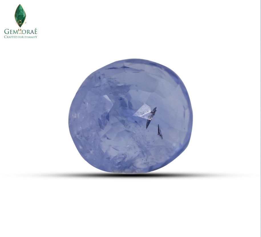 Natural blue sapphire gemstone with exceptional luster
