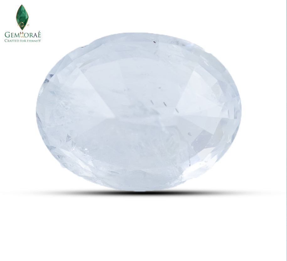 NATURAL WHITE SAPPHIRE - 3.45 CT