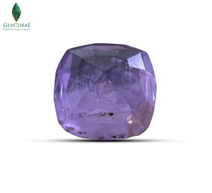 Certified pink sapphire gemstone in an elegant cut