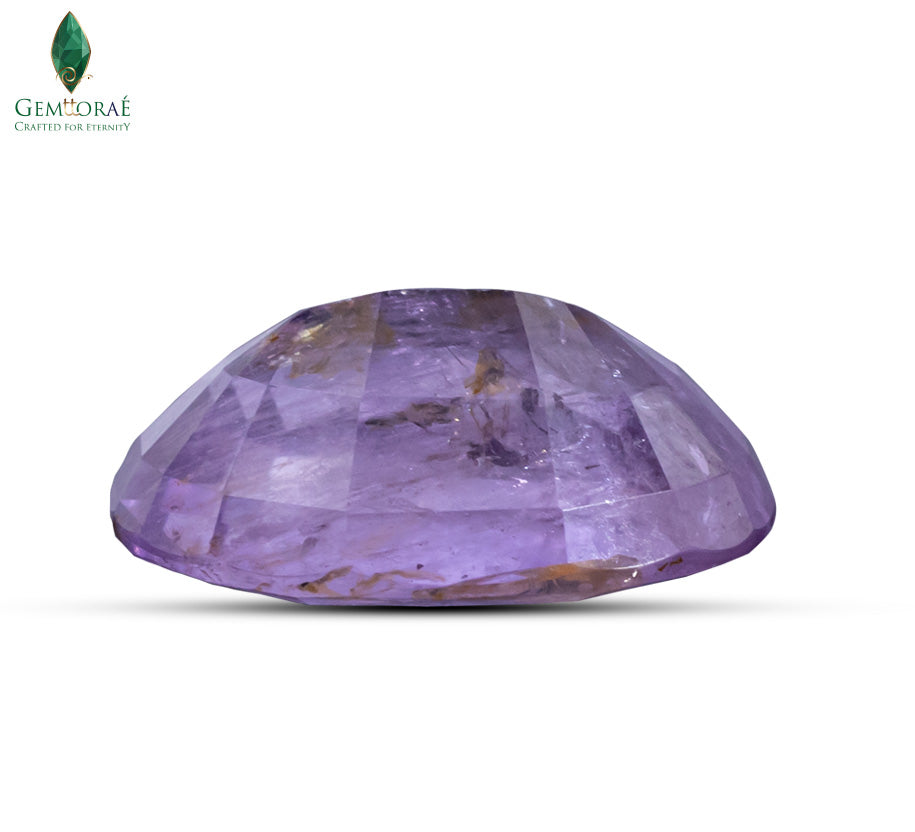 Loose pink sapphire gemstone with vibrant color