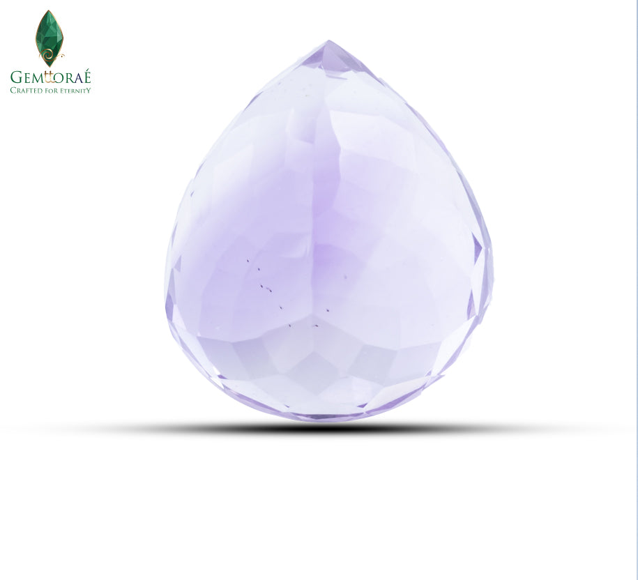 Back view of Amethyst Birthstone revealing natural crystal beauty