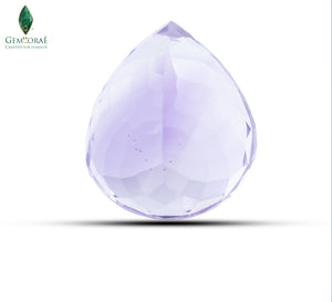 Back view of Amethyst Birthstone revealing natural crystal beauty