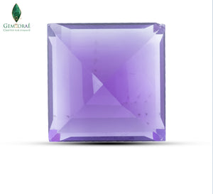 Back view of Amethyst Crystal displaying natural clarity
