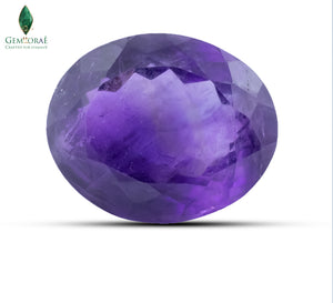 Front view of Amethyst Stone with premium violet crystal finish