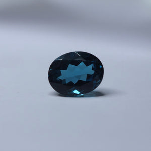High-quality blue topaz stone with excellent clarity
