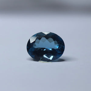 natural blue topaz gemstone