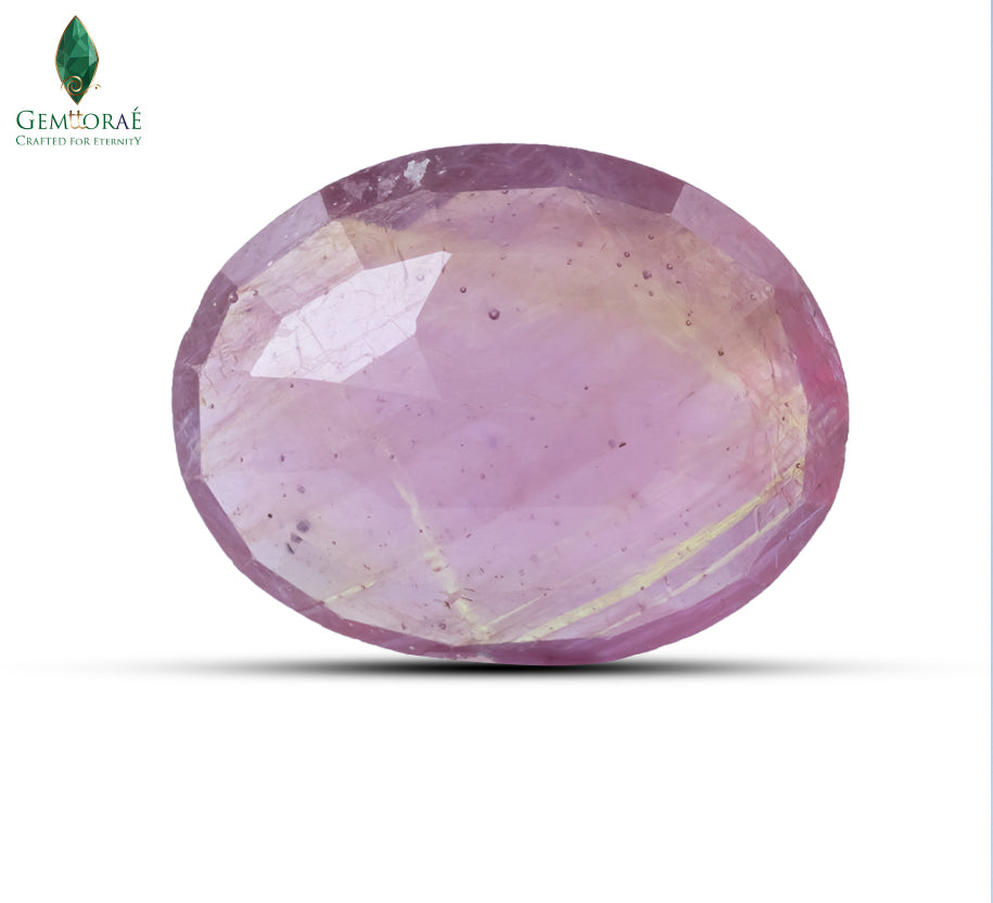 Pink Ruby crystal with brilliant natural clarity