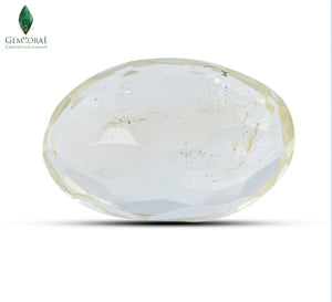 Detailed view of genuine Citrine Gem showing natural clarity