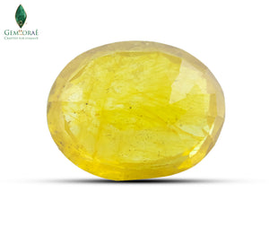Golden Pukhraj Stone from Thailand