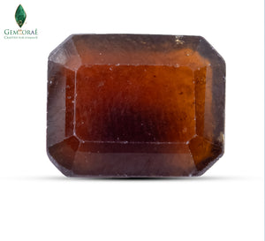 Close-up of Natural African Garnet with warm golden-brown colour