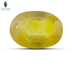 Natural Bangkok Yellow Sapphire Clarity Enhanced