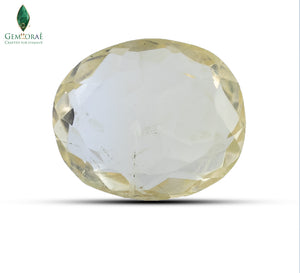 Top surface of Natural Citrine displaying natural golden brilliance