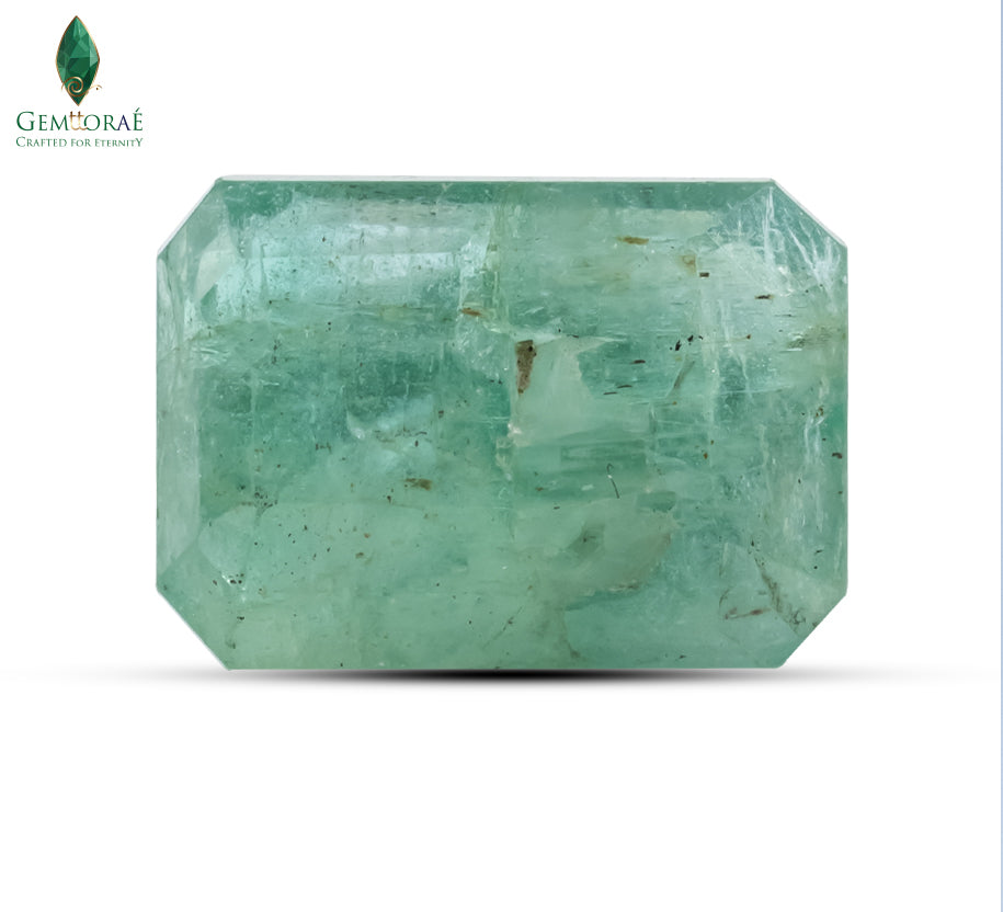 Natural Emerald Stone Zambian Vivid Bluish Green