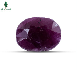 Front view of Manik Stone featuring a naturally deep earthy red colour