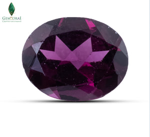 Close-up of Rhodolite Garnet showing rich raspberry-red brilliance
