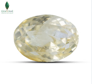 Overhead view of Natural Citrine displaying rich golden colour