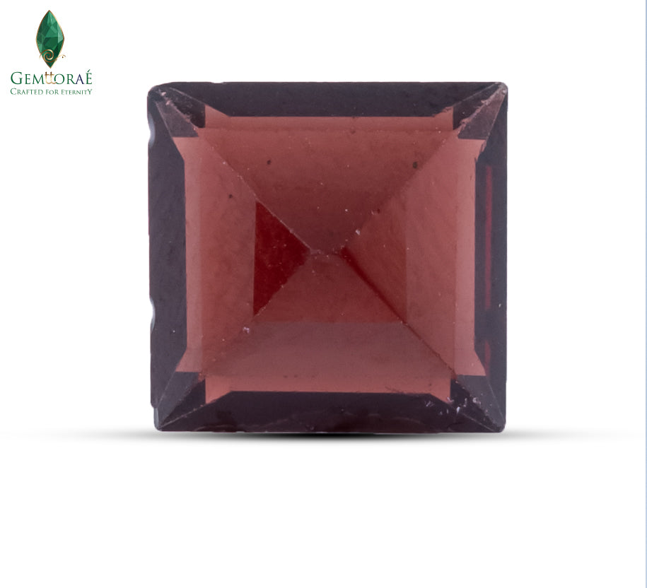 Back view of Red Garnet Stone highlighting natural beauty