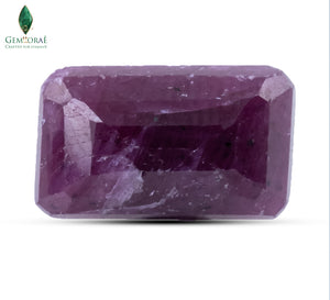 Back view of Ruby Stone showing authentic opaque texture