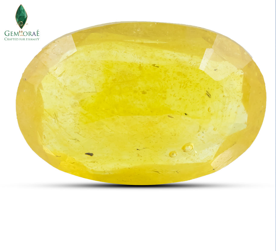 Thailand Yellow Sapphire in an elegant oval cut