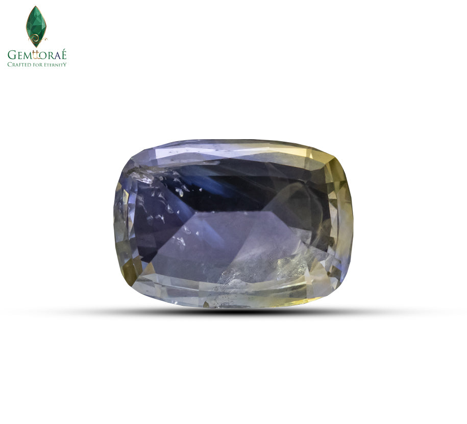 High-quality bi colour sapphire gemstone
