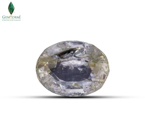 Natural bi color sapphire gemstone with vivid color blend