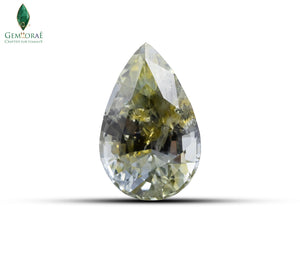 Natural bi color sapphire with vibrant dual colors