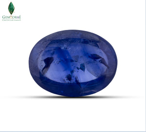 Fine blue sapphire stone with radiant brilliance