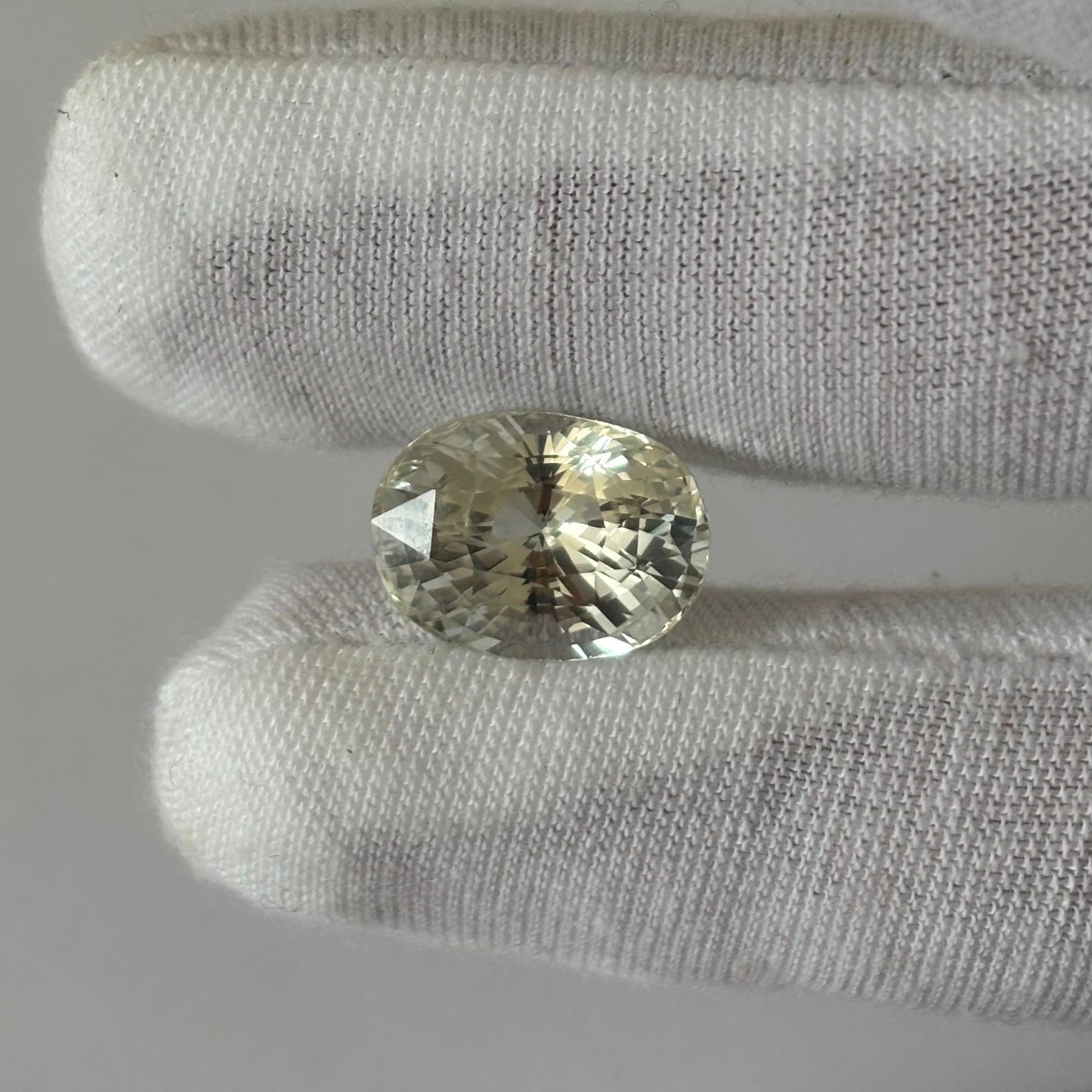 Natural White Sapphire 11.35 Ct | Ceylon Safed Pukhraj | Certified Loose Gemstone India