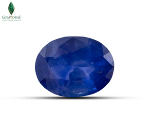 Natural Neelam Ratna with brilliant blue hue