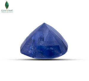 Certified Neelam gemstone with deep blue hue