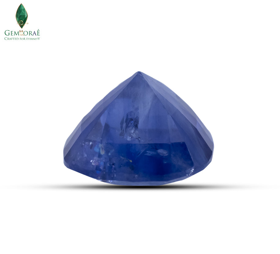 Certified Neelam gemstone with deep blue hue