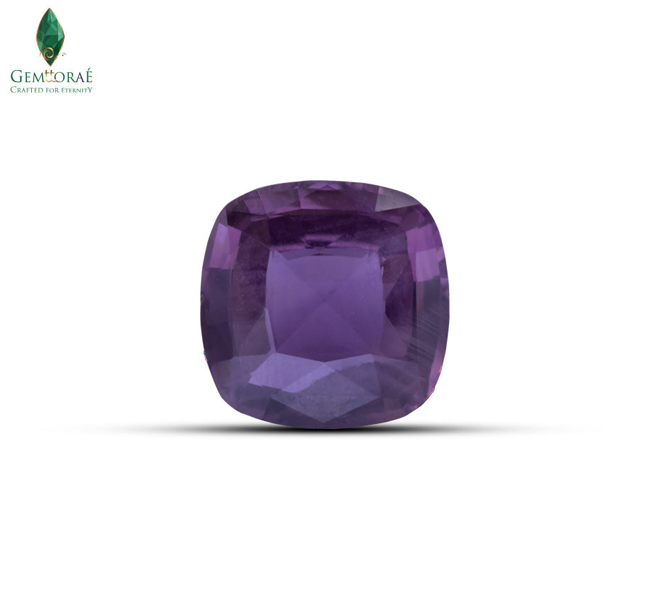 Natural pink sapphire gemstone with vibrant pink color