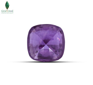Certified pink sapphire stone with excellent clarity