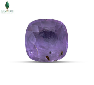 Natural pink sapphire stone with brilliant sparkle