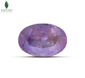 Natural pink sapphire stone with polished finish