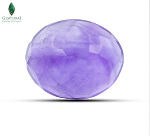 Back view of Purple Amethyst showcasing natural crystal texture