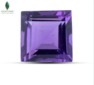 Front view of Purple Amethyst with vibrant crystal glow