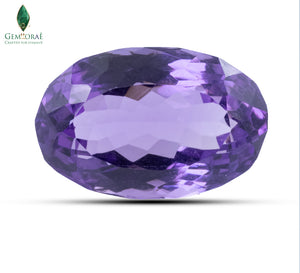 Front view of Purple Amethyst with natural crystal brilliance