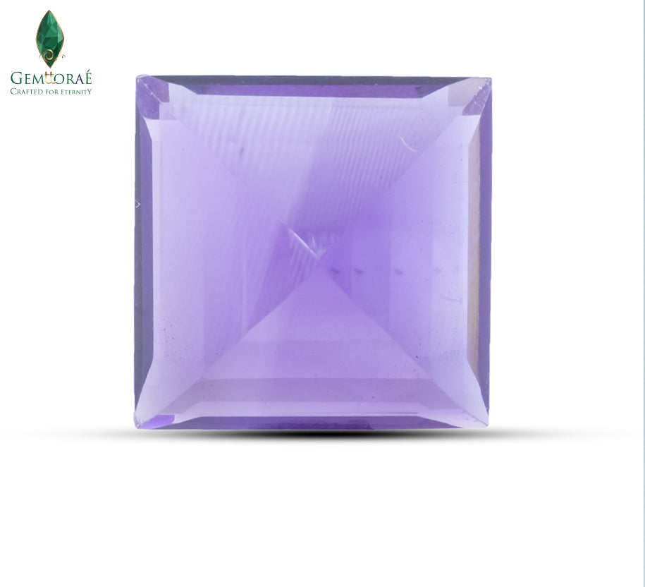Back view of Amethyst Crystal revealing natural violet luster