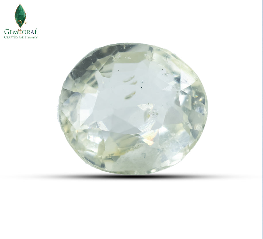 Authentic Pukhraj stone with natural beauty