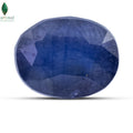 Blue Sapphire faceted stone with deep blue sparkle