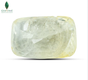 Certified Pukhraj stone with premium quality finish
