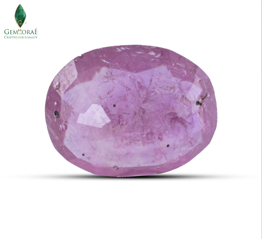 Faceted Ruby stone with premium polish