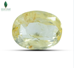 Genuine yellow sapphire pukhraj stone natural gemstone