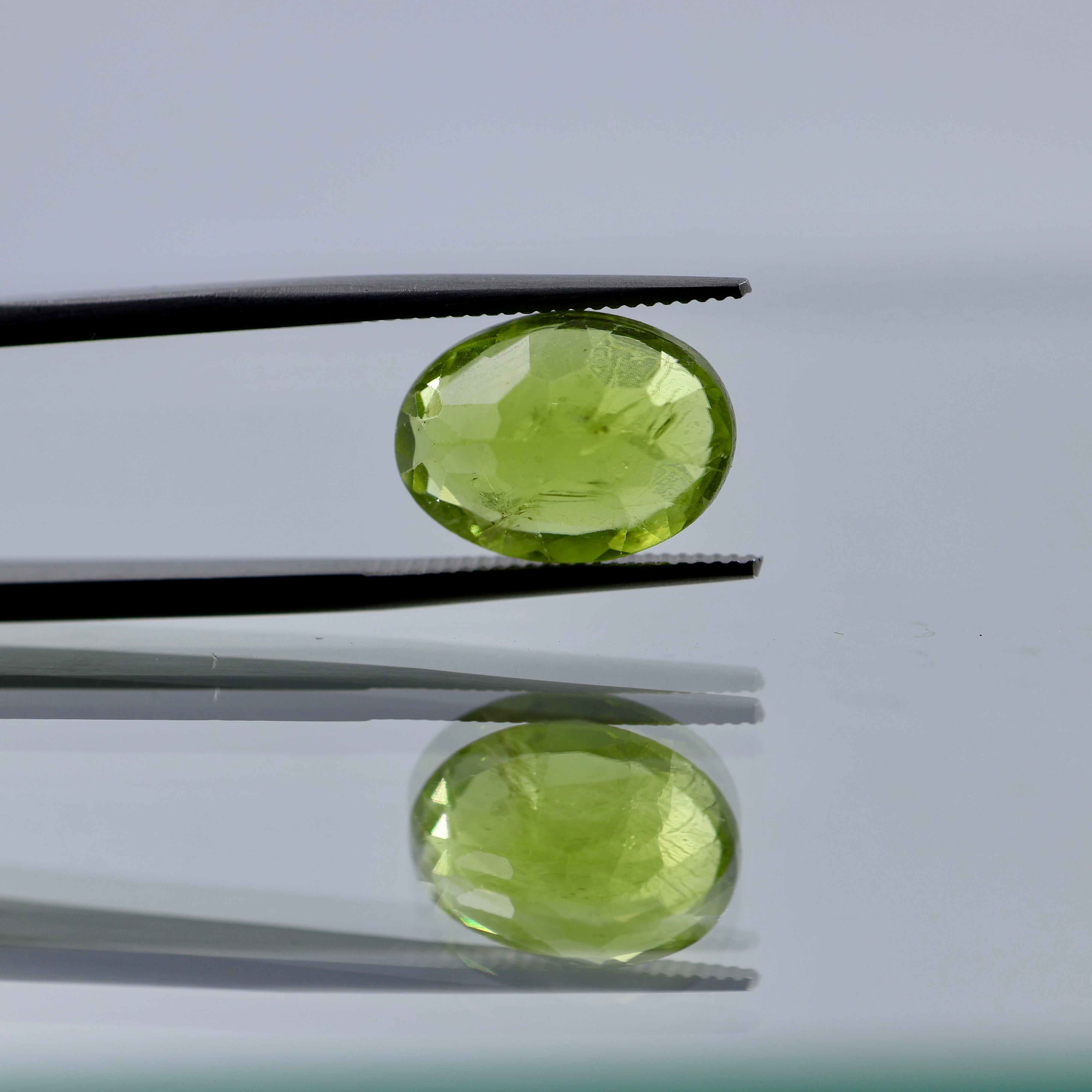 Natural Green Peridot Stone 5.50 CT | Certified Loose Gemstone | Gemttorae