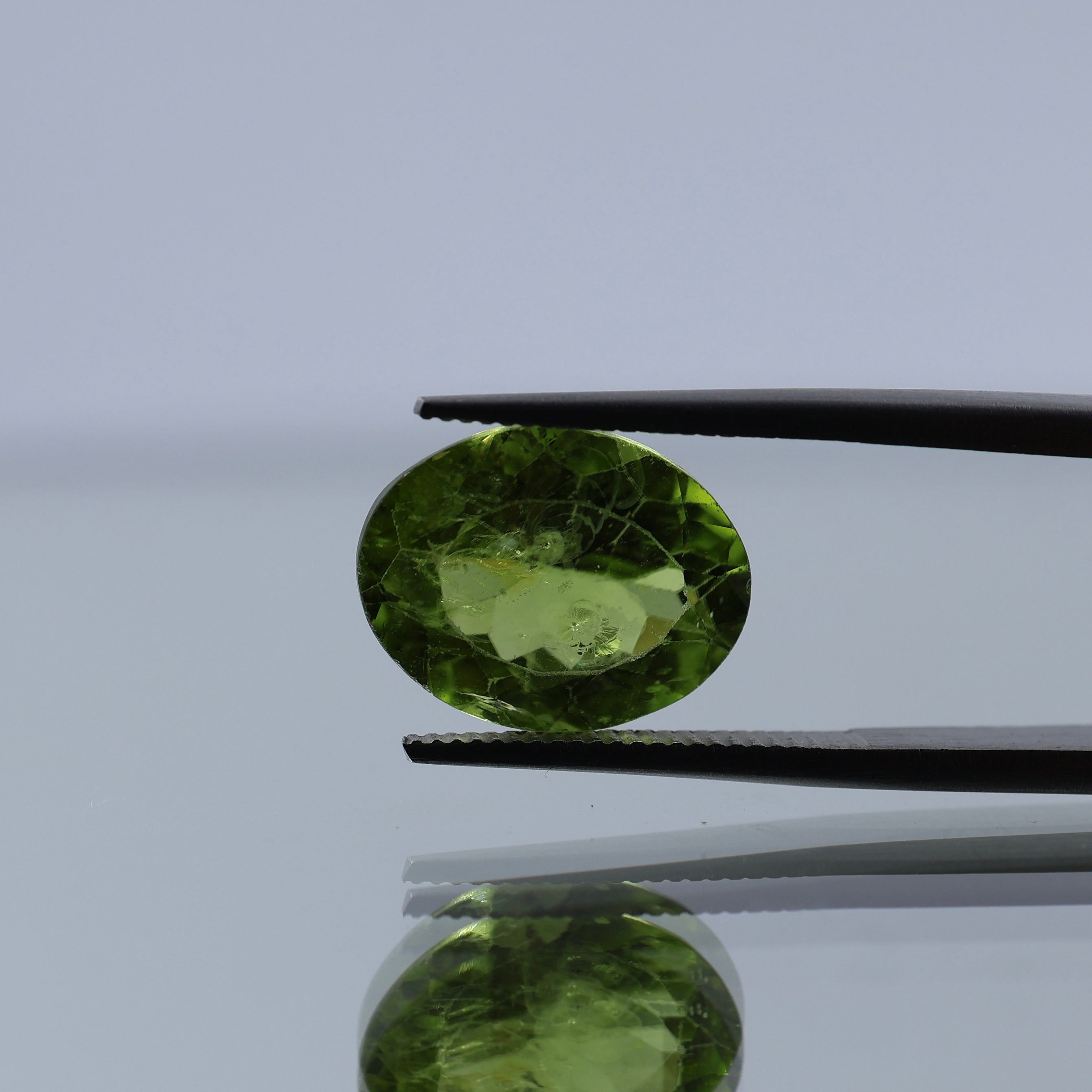 Natural Green Peridot Stone 5.80 CT | Certified Loose Gemstone | Gemttorae